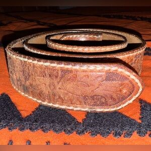 Tony Lama Brown Leather Belt